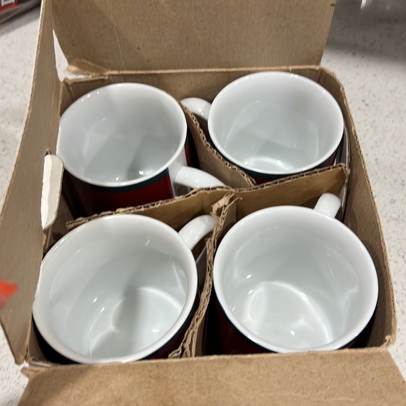 Vintage Bella Tavola 4pc Coffee Mug Set Grindley by Kopin Indonesia - Picture 7 of 7